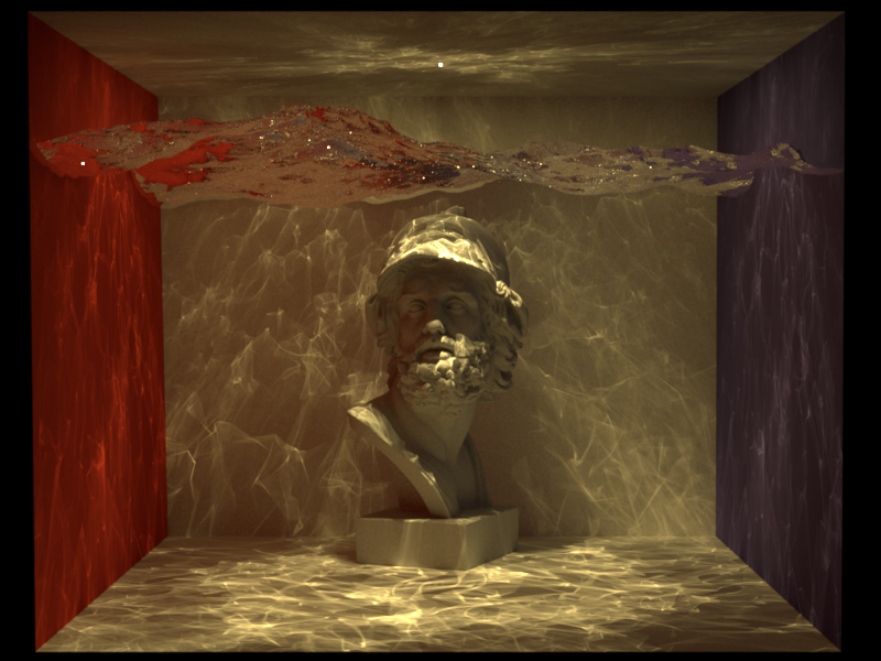 Ajax scene rendered with bidirectional path tracing